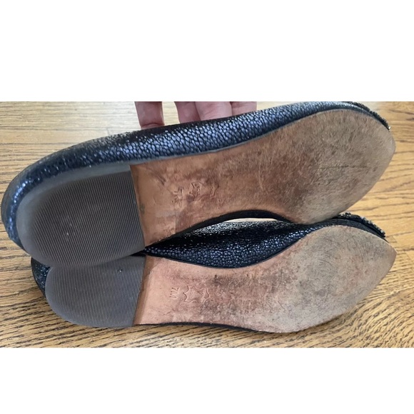 Tory Burch Vanessa pointed toe Ballet Flats, Rhinestone bow, Navy, US Size 7 - Picture 5 of 5